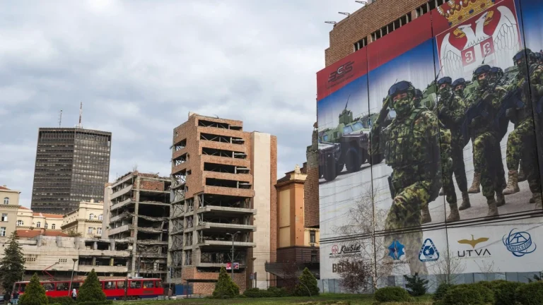 Serbians angry at Trump family deal for site of NATO bombing