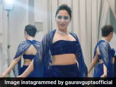 Tamannaah Bhatia Exudes Chic Style Energy In An Electrifying Blue Gaurav Gupta Co-Ord Set