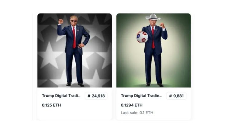 Trump Wins Super Tuesday, NFTs Rise In Value: Here’s How Much A Trump Digital Trading Card Costs