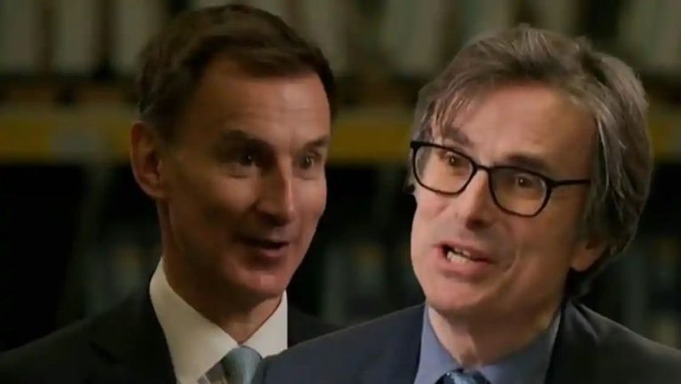 Jeremy Hunt refuses to tell Robert Peston how many houses he owns after criticising Angela Rayner