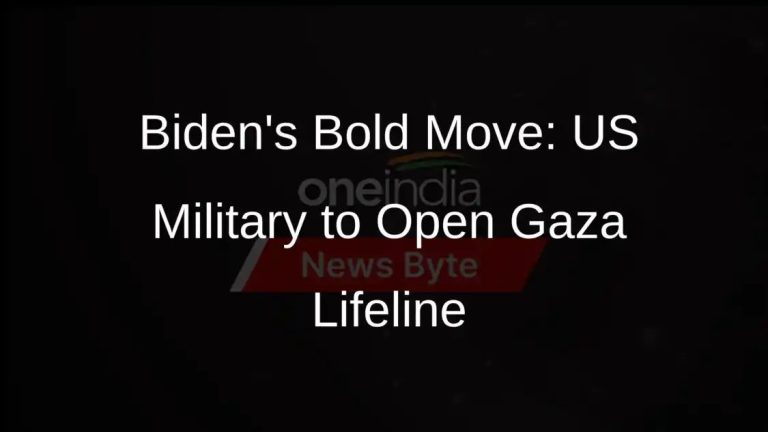 Biden Steps Up US Involvement: Military to Aid Gaza Amidst Deepening Conflict