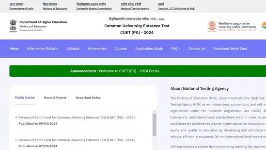 NTA CUET PG admit cards 2024 out for March 12 and March 13, link here