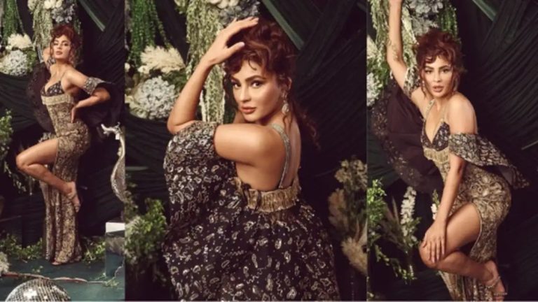 Seerat Kapoor Flaunts Toned Legs In Embroidered Cape High Slit Gown Worth Over Rs 2 Lakh- Details Inside!