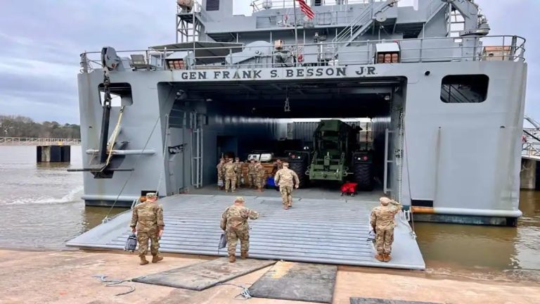 US ship with equipment for building a pier is on its way to Gaza as part of a plan to ramp up aid