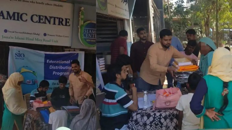 Mumbai: SIO Mira Road Distributed Educational Kit to Azad Nagar Fire-Affected Students