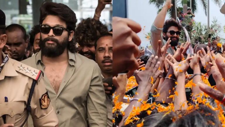 Andhra Pradesh: Allu Arjun Receives Grand Welcome From Fans As He Arrived In Vizag For Pushpa 2 Shoot