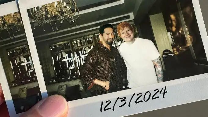 Ayushmann Khurrana Shares Photos From His Meeting With Singer Ed Sheeran