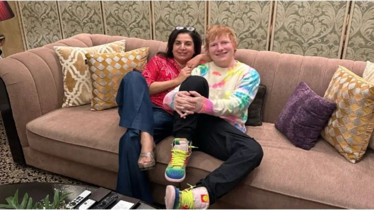 PIC: Farah Khan hangs out with Ed Sheeran; says ‘Relax mode with the loveliest guy ever’