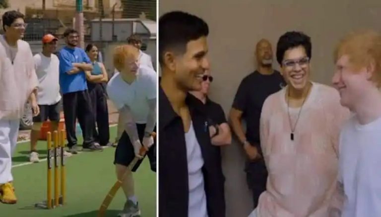 Ed Sheeran plays cricket with Shubman Gill ahead of India concert sends social media abuzz