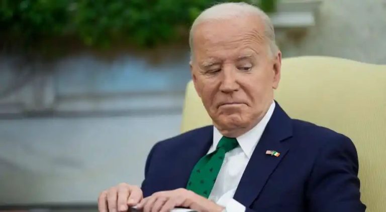 Too old’ Biden again spotted with ‘cheat codes’ in meeting with Irish PM