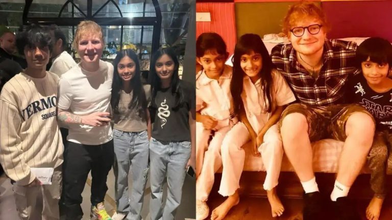 Farah Khan shares an interesting anecdote behind Ed Sheeran`s pic with her kids