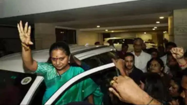 BRS MLC K Kavitha produced before court in Delhi excise policy case,