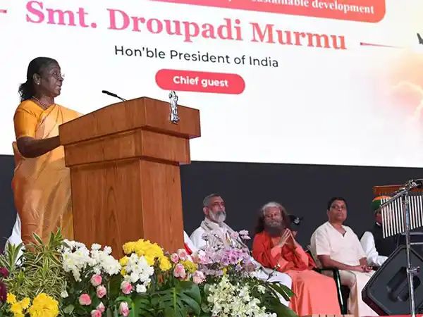 Hyderabad: President Murmu graces ‘Global Spirituality Mahotsav’ uniting diverse religious leaders