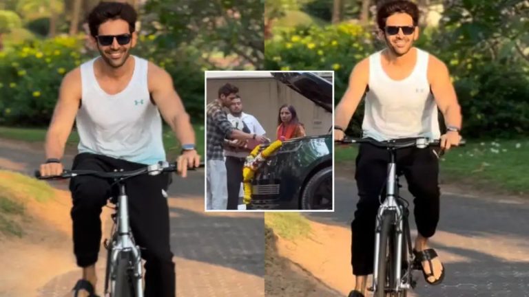 Kartik Aaryan REACTS As Fan Asks Why He’s Riding Cycle After Buying Swanky New ₹4.7 Crore Car