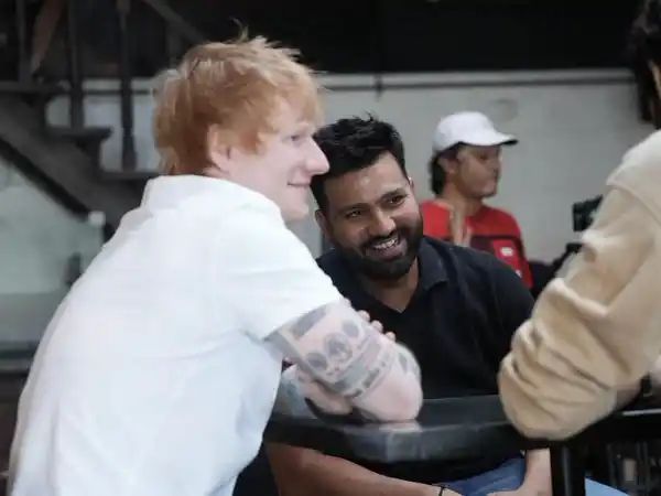 India skipper Rohit Sharma meets Ed Sheeran ahead of IPL 2024