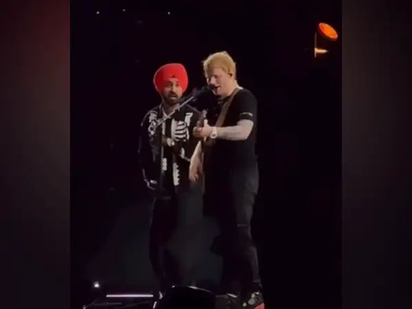 Ed Sheeran shares stage with Diljit Dosanjh at Mumbai concert, fans go into meltdown