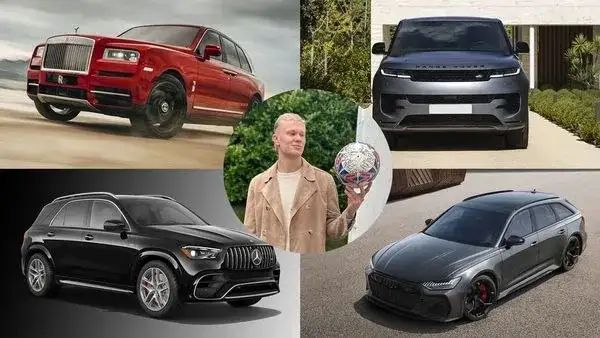 Despite earning a whopping 432,000 euros weekly, Haaland maintains low profile when it comes to flaunting his wealth on social media.  That being said, like many football stars, Haaland also has a sweet spot for luxury and sports cars. Also, his choice of vehicles suggests a keen interest in high-end SUVs, among other luxury cars.     Rolls-Royce Cullinan  Top of the list in Haaland’s garage is the white Rolls-Royce Cullinan, with a tag price starting at around 280,000 euros. This model, known for its luxury and power, boasts a 570bhp 5.7 V12 engine.  It’s not just its 250km/h speed that impresses but also its acceleration from 0-60 in just 5.2 seconds. Football stars like Cristiano Ronaldo and Thibaut Courtois also enjoy the elegance of the Cullinan, making it a favourite among the elite.  Range Rover Sport P510e First Edition  Another gem in Haaland’s collection is the Range Rover Sport P510e First Edition, costing approximately 145,500 euros. This choice reflects a more understated style compared to the Rolls-Royce but still stands out for its power and luxury.  With 510bhp, courtesy of its six-cylinder engine and an additional electric motor, it’s a preferred choice for many top footballers in the UK.  Mercedes-AMG GLE 63 S 4Matic Coupe  The Mercedes-AMG GLE 63 S 4Matic Coupe also finds a place in Haaland’s collection. Priced at about 181,275 euros, this SUV was a companion to Haaland during his Borussia Dortmund days. Its aluminium V8 engine delivers 612bhp, enabling it to hit top speeds of 280km/h.  Audi RS6 Avant Performance  Veering off the SUV path, Haaland owns an Audi RS6 Avant Performance Quattro. This car blends the practicality of a family car with the performance of a sports car, featuring a 630bhp engine that allows it to sprint from 0-100 km/h in just 3.4 seconds. With a price tag of 151,770 euros, it’s a unique addition to his collection.  DriveSpark Thinks  Unlike many of his contemporaries, he doesn’t flaunt his vehicles on social media, yet his preference for high-end cars speaks volumes about his taste. As he continues to excel on the football field, his intriguing collection of cars also grows, adding another dimension to his already fascinating profile.  Athul Drivespark source: drivespark.com