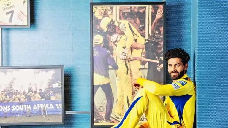 Ravindra Jadeja Poses With His Iconic Photo With MS Dhoni From IPL 2023 Final, Picture Goes Viral!