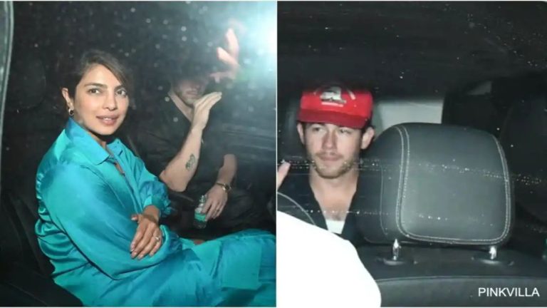 PICS: Priyanka Chopra-Nick Jonas make stylish statement as they visit Farhan Akhtar’s residence