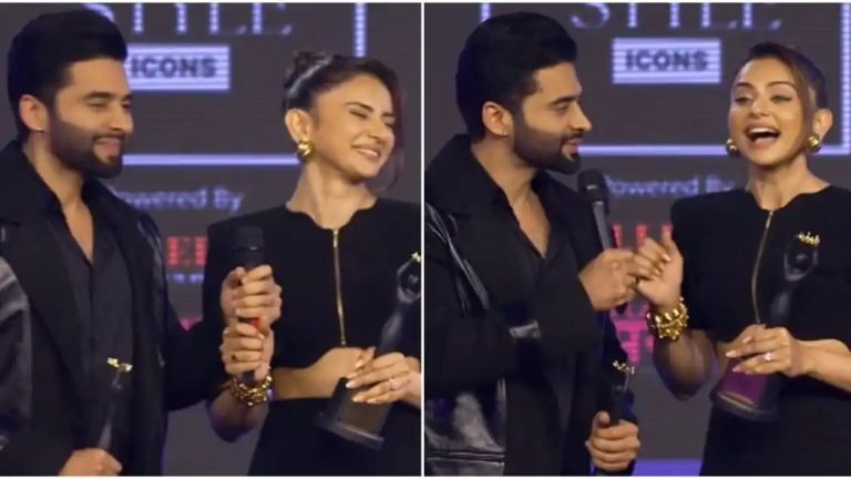 Pinkvilla Screen and Style Icons Awards: Jackky Bhagnani sweetly thanks wife Rakul Preet Singh for making him look stylish