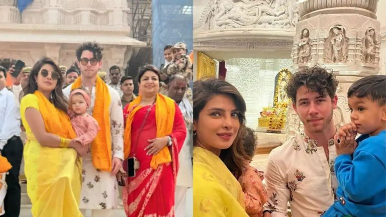 Priyanka Chopra Shares Glimpse Of Her Visit To Ayodhya’s Ram Mandir With Nick Jonas And Malti Marie: ‘Blessings For Little One’