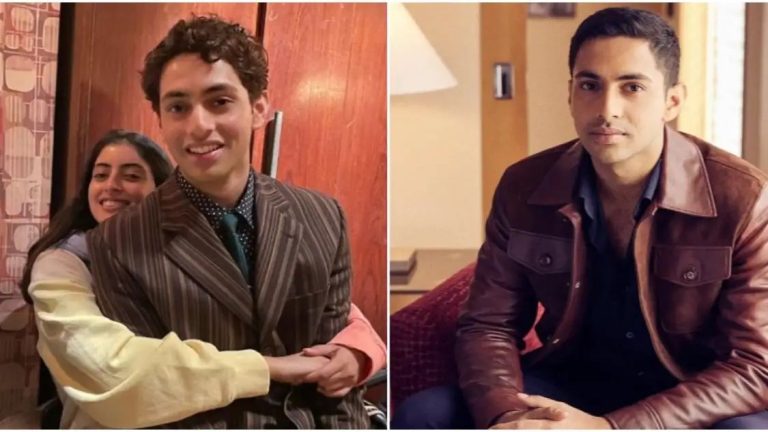 Ikkis actor Agastya Nanda looks dapper in new PICS, sister Navya Naveli Nanda has THIS to say about his outfit