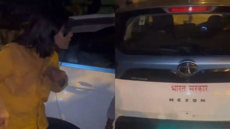 Bhojpuri Singer Neha Singh Rathore’s Car Rammed Into By ‘Bharat Sarkar’ Vehicle In Noida, Video Surfaces