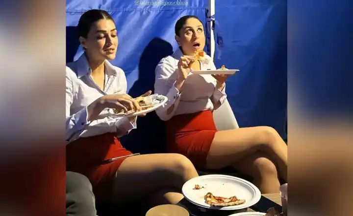 A Look At Kriti Sanon And Kareena Kapoor’s Pizza Party – Here’s How Many They Ate