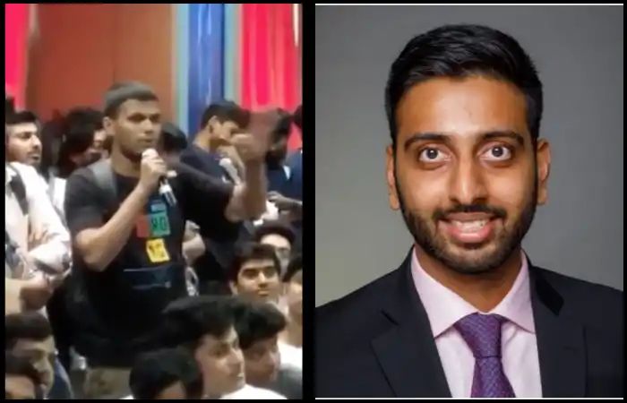 Students cheer Dhruv Goyal’s humility and commitment as he responds to students complain at Thakur College even as opposition uses edited clip to target him