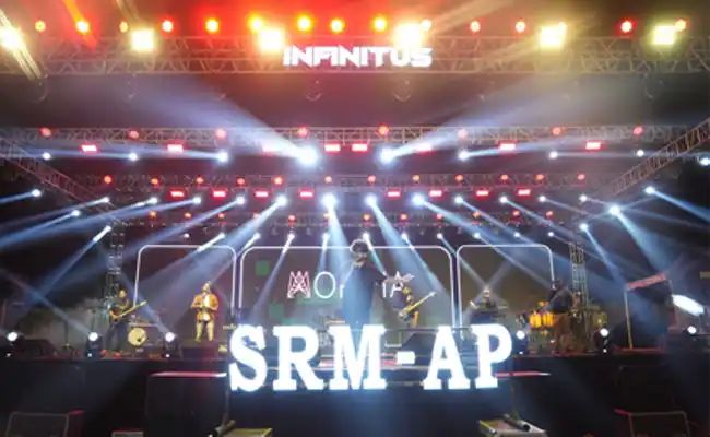 SRM University-AP Celebrates a Night of Melodies and Entertainment with Playback Singer Haricharan and MOKSHA Band