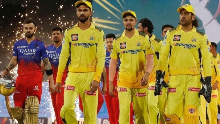 (Watch) CSK’s young player removes his cap before shaking Virat Kohli’s hand as a mark of respect