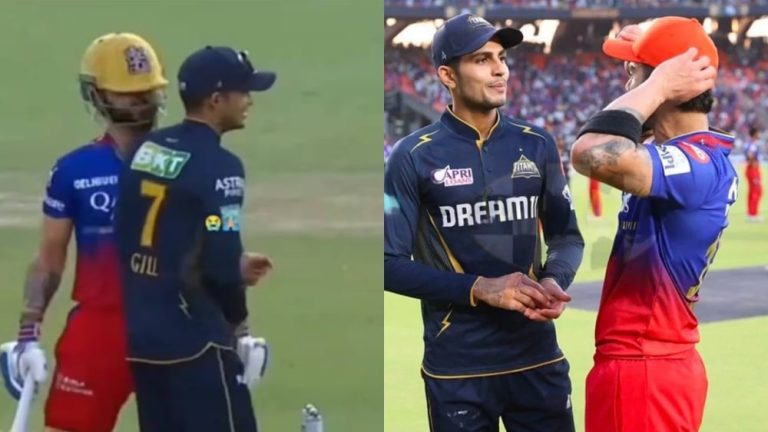 IPL 2024: Kohli hits Shubman Gill in the ongoing match, video goes viral