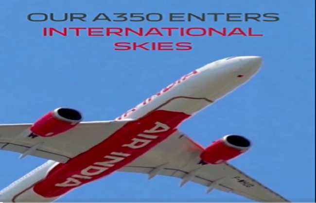 Air India’s A350 aircraft ready for first international flight from Delhi-Dubai