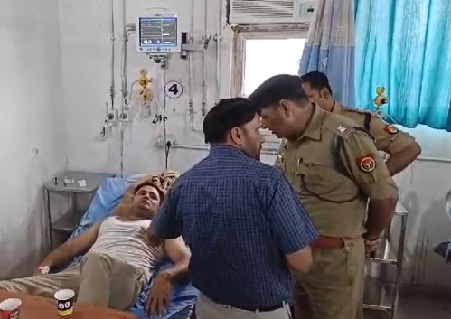 Chemical container hits police car from behind in Shamli, three policemen including police station chief seriously injured