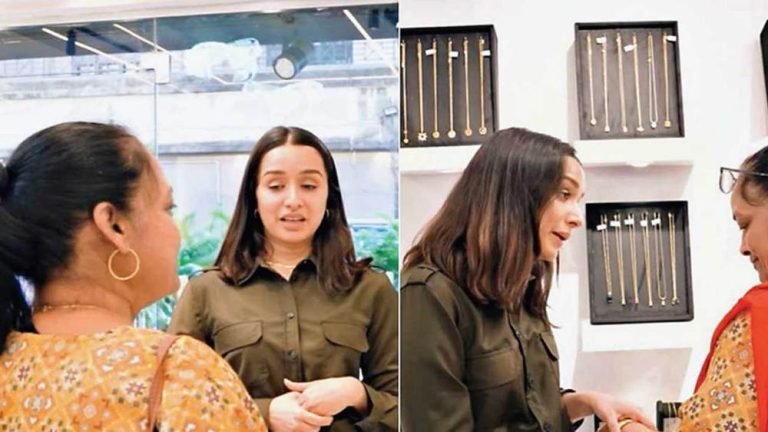 A video of Shraddha Kapoor working as a sales girl in a jewelery store went viral