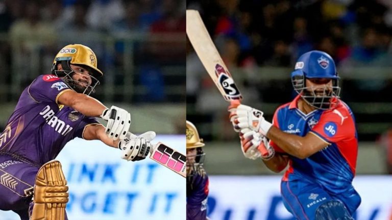 IPL 2024: Rinku Singh and Rishabh Pant hit a big six