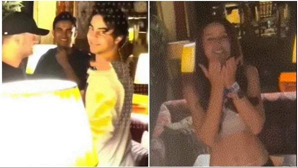 Aryan Khan’s foreign girlfriend was seen giving flying kiss in public, video went viral