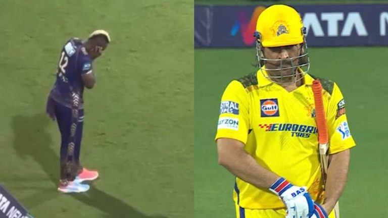 Chepauk Stadium buzzes with Dhoni’s entry, see Russell’s special reaction