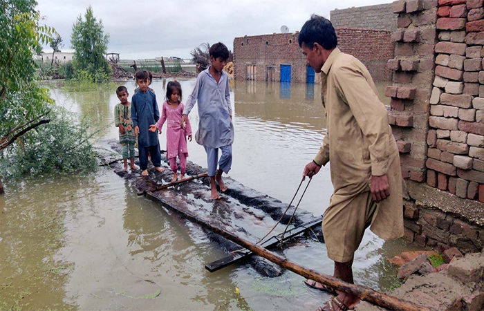 Water bombing in Pakistan, heavy rain for three days, 40 dead, 600 houses destroyed