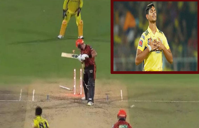 Video: CSK’s Dharkham bowler’s deadly yorker, shattered the stumps, veteran batsman kept watching