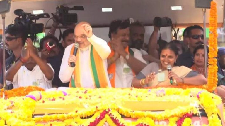 Lok Sabha Elections 2024: Amit Shah did a grand road-show in Kanyakumari