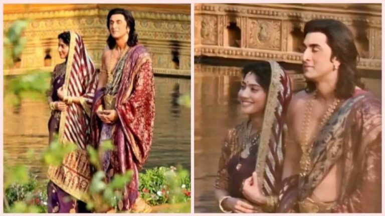 A photo of Ranbir and Sai Pallavi from the sets of Ramayana went viral