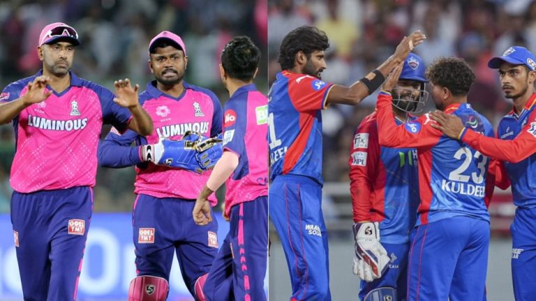 Crowd of people gathered outside the stadium late night for RCB vs RR tickets