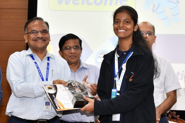 Jharkhand girl Ruby Mukherjee, who returned from ISRO after 13 days of training, was third