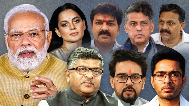 The campaign for the seventh phase of the election is coming to an end, with polling on June 1, celebrities including PM Modi, Kangana, Ravi Kishan are in the fray.