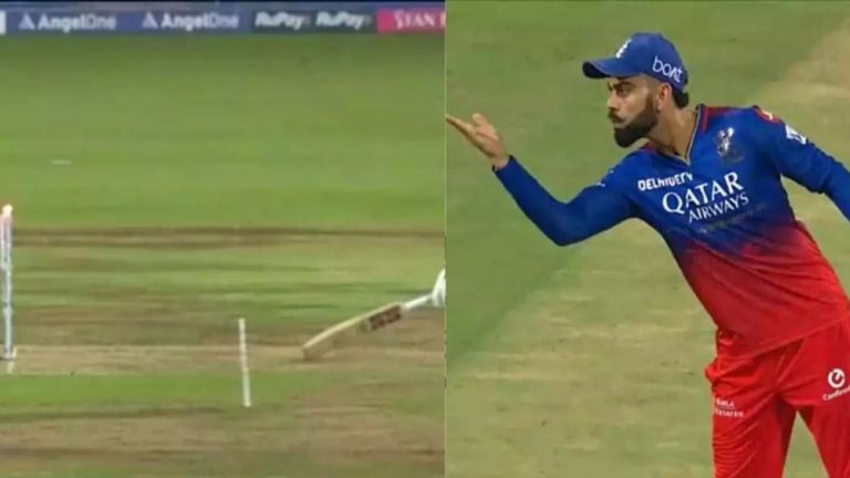 Flying kiss after rocket throw…Virat Kohli dismissed Shahrukh Khan in a unique way