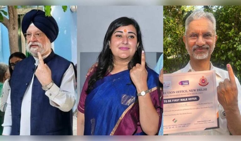 Jaishankar, Hardeep Puri, Bansuri Swaraj among early voters in LS polls phase 6-Read