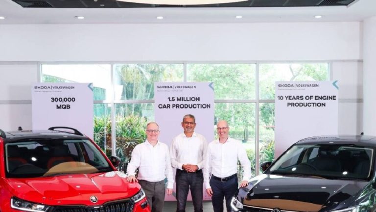 Skoda Auto VW India Achives New Milestone, Rolls Out 1.5 Millionth car From Chakan Plant