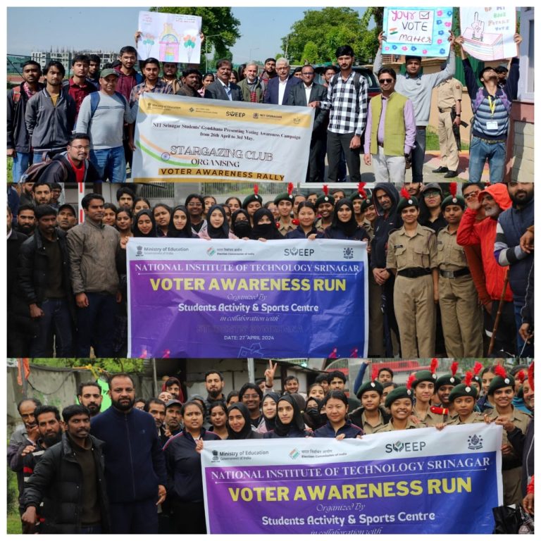 8 day sweep voting awareness campaign concluded in NIT Srinagar