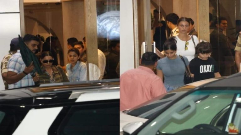 Shahrukh Khan reached Mumbai after discharge, spotted at Kalina Airport with Gauri Khan and manager Pooja…